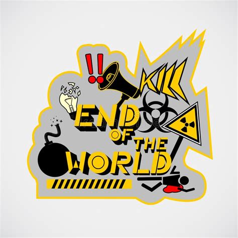 End Of The World Stock Vector Illustration Of Black 25409916