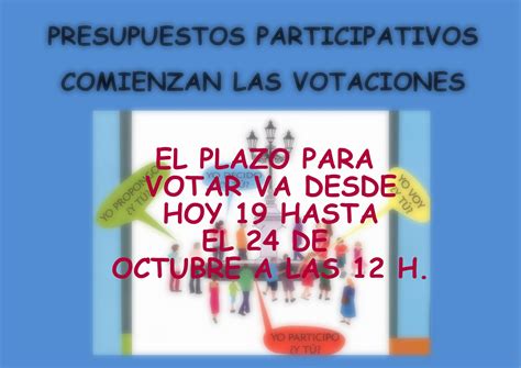 VOTACIONES PRESUPUESTOS PARTIVIPATIVOS