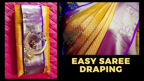 How To Drape Silk Saree Easily Bridal Saree Draping Method Easy Saree