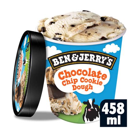 Buy Ben And Jerrys Chocolate Chip Cookie Dough Ice Cream Tub 458ml Coles