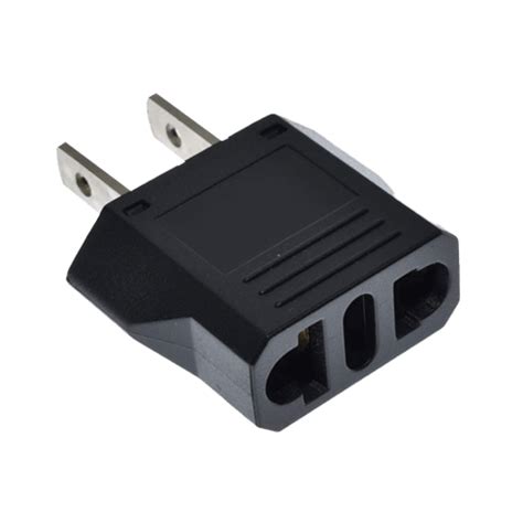 Adaptador Enchufe Europeo Recto Redondo Eym Importadores Srl