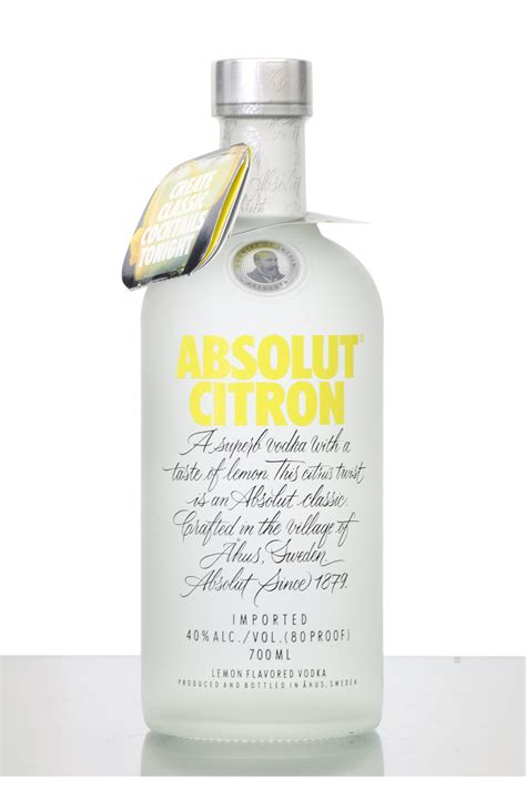 Absolut Original Vodka Citron Just Whisky Auctions