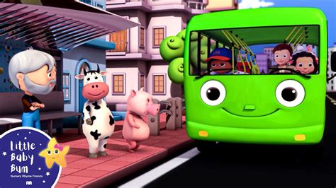 Wheels On The Green Bus Nursery Rhymes For Babies By Littlebabybum