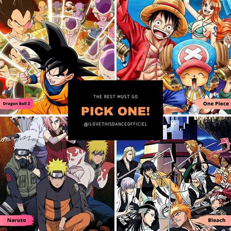 最も人気のある！ One Piece Naruto Bleach And Dragon Ball Z