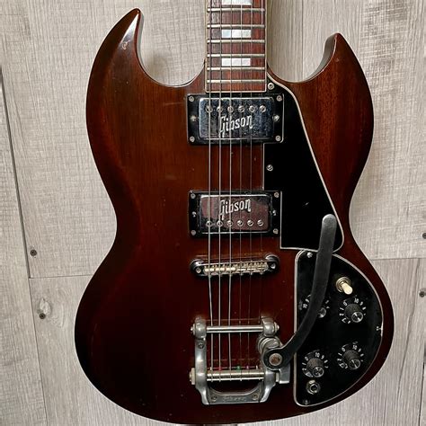 Used Vintage 1972 Gibson SG Standard W Factory Bigsby W OHSC Reverb