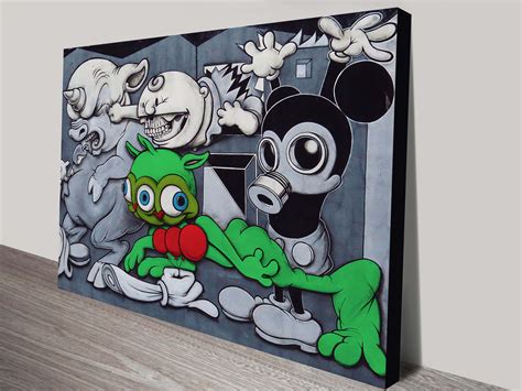 Wall art available as digital files, prints or canvas. Toxic-Mickey-Mouse-Canvas-Wall-Art - Canvas Prints Australia