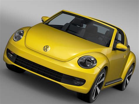 Vw Beetle Targa 2016 3d Model Flatpyramid