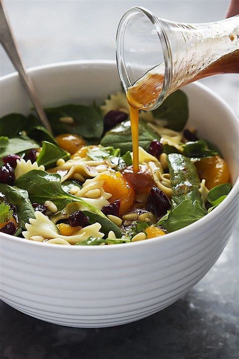 Cover and shake to combine. Mandarin Pasta Spinach Salad with Teriyaki Dressing ...