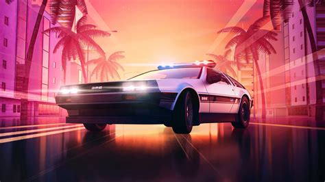 delorean cars hd artist artwork digital art 4k hd wallpaper