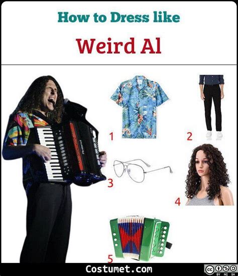 Weird Al Yankovic Costume For Cosplay And Halloween 2023 Funky Shirts