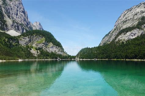 Inner Gosau Lake In The Austrian Alps Stock Image Image Of Outer