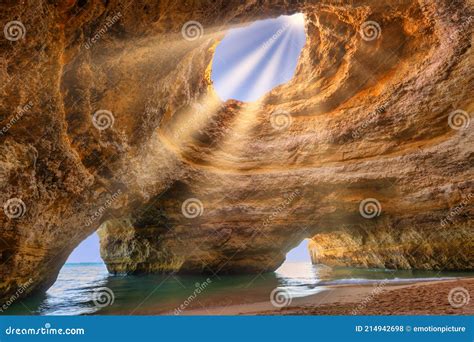 Benagil Cave Algarve Portugal Europe Travel Concept Stock Photo