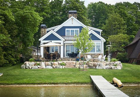 Tour This Craftsman Lake House In Michigan With A Cozy Cottage Vibe