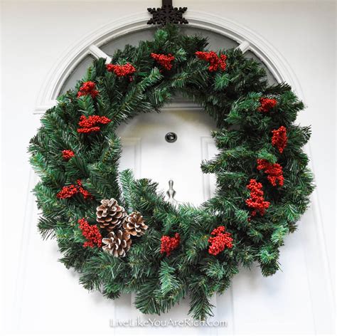 Christmas Holly Berry Wreath Live Like You Are Rich