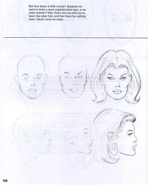 A Drawing Book With Different Faces And Hair Styles On It S Page
