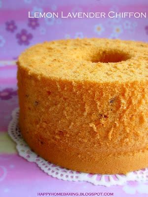 Happy Home Baking Lemon Lavender Chiffon Cake