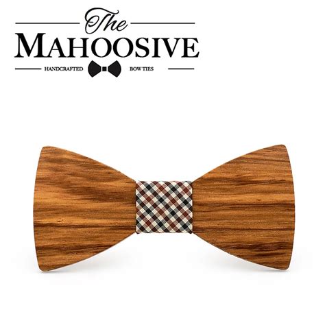 mahoosive wood decoration sharp corners bow tie butterfly knot men s accessories wedding party