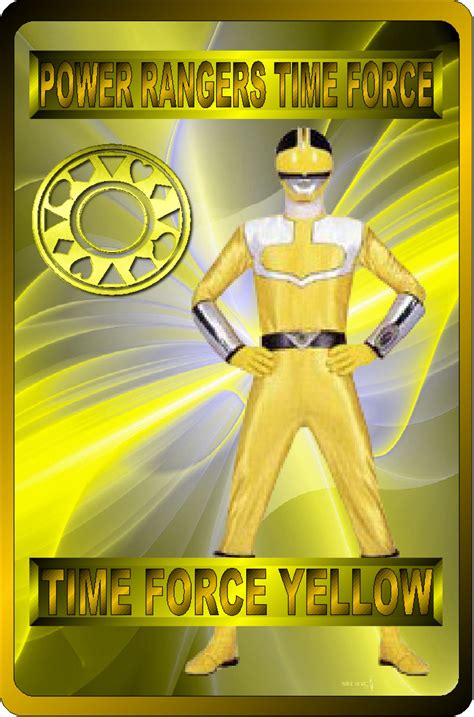 Time Force Yellow By Rangeranime On Deviantart Power Rangers Time