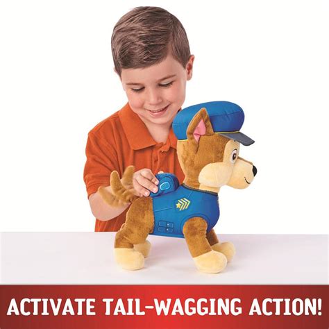 Paw Patrol Chase Plush Talking Interactive Soft Toy 30cm Tall For Ages 3