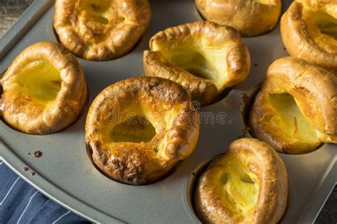 Warm Homemade British Yorkshire Puddings Stock Image Image Of Cuisine