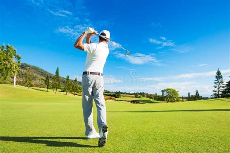 Man Playing Golf Stock Photo Image Of Color Driver 45069756