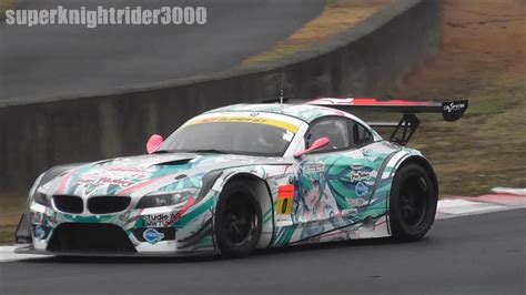 スーパーgt 2012 初音ミク Bmw Z4 Gt 0 公式テスト 岡山国際サーキット 2012318 Youtube