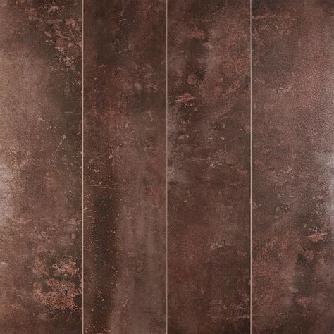 Ivy Hill Tile Voyager Polished 12 In X 48 In Copper Metal Look