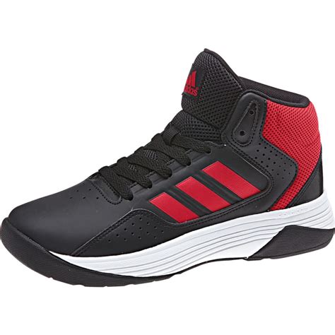 Adidas Boys Cloudfoam Ilation Mid Basketball Shoes Blackred Bobs