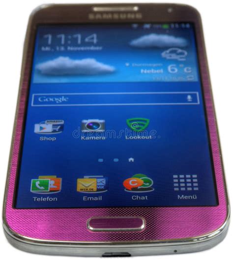 Samsung Galaxy S4 Mini Purple Editorial Photography Image Of Blue