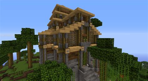 Minecraft Jungle House Jungle House Minecraft Mountain House