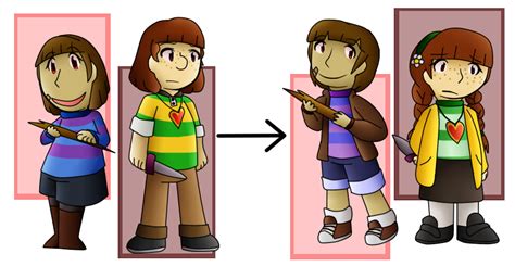Undertale Genderbend With Frisk And Chara By Poi Rozen On Deviantart