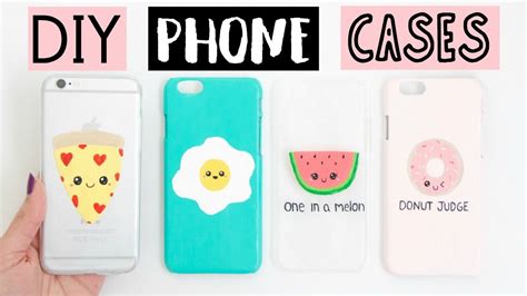 Diy phone case life hacks! DIY PHONE CASES - Four Easy & Cute Ideas! - YouTube