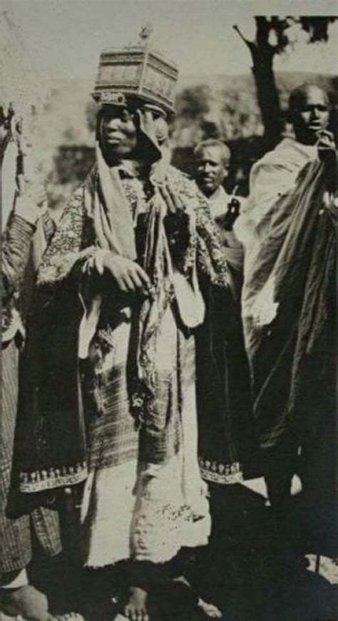 A Deacon Bearing The Crown And The Mantle Of The Emperor Yohannes In