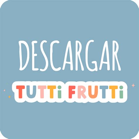 Juego De Tutti Frutti Para Imprimir 【 Tutti Frutti