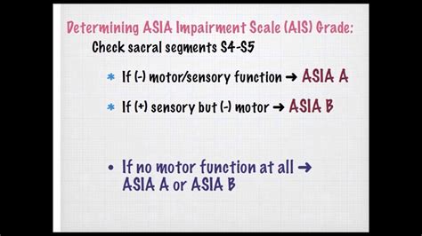 Asia Grading Spinal Cord Injury