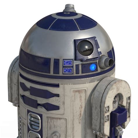 R2 D2 Rigged Modeled 3d Model