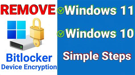 How To Remove Bitlocker Encryption In Windows 11 Youtube