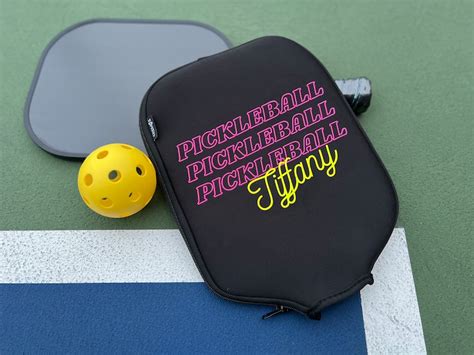 Custom Pickleball Paddle Cover Personalized Pickleball Case Etsy