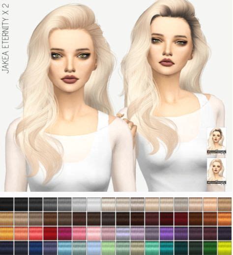 Miss Paraply Jakea Eternity Hair Solids And Dark Roots • Sims 4