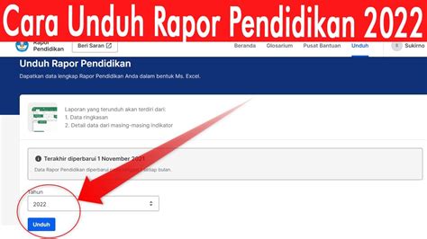 Cara Unduh Atau Download Rapor Pendidikan Sekolah 2022 Youtube