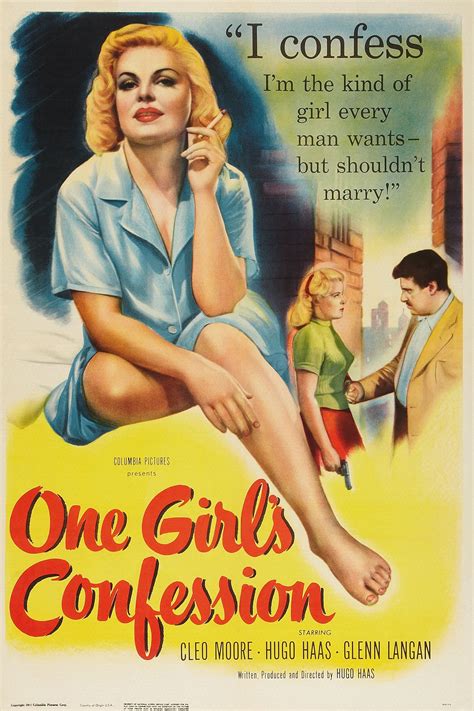 one girl s confession 1953 posters — the movie database tmdb