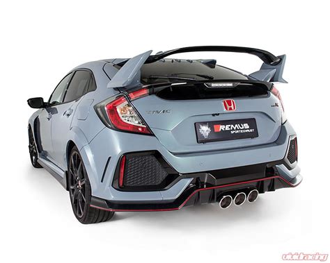 Remus Stainless Steel Sport Catback Exhaust System Wintegrated Valve Honda Civic Type R 20l