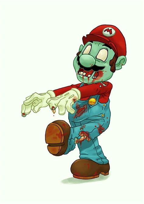 Super Mario Zombie Digital Art By Erika White Fine Art America