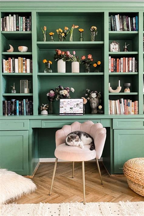 Brilliant Home Office Bookshelves Ideas To Create A Cozy Workspace