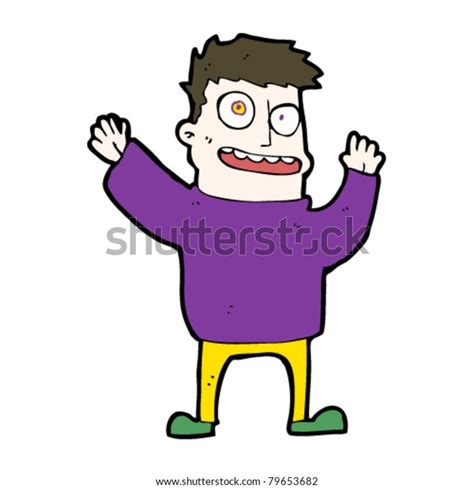 Crazy Man Cartoon Stock Vector Royalty Free 79653682 Shutterstock