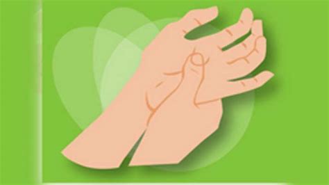 Japanese Shiatsu Hand Self Massage Or Acupressure Point For Stress And