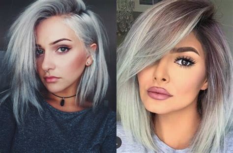 Dare Try Ice Cold Silver Bob Hairstyles