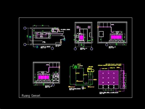 Generator Room Detail In Autocad Cad Library