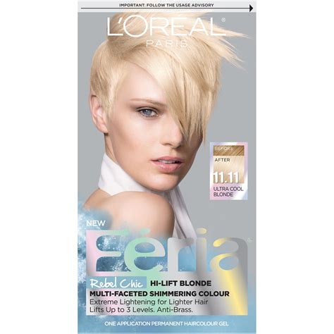 Loreal Paris Feria Permanent Hair Color 1111 Icy Blonde Ultra Cool Blonde
