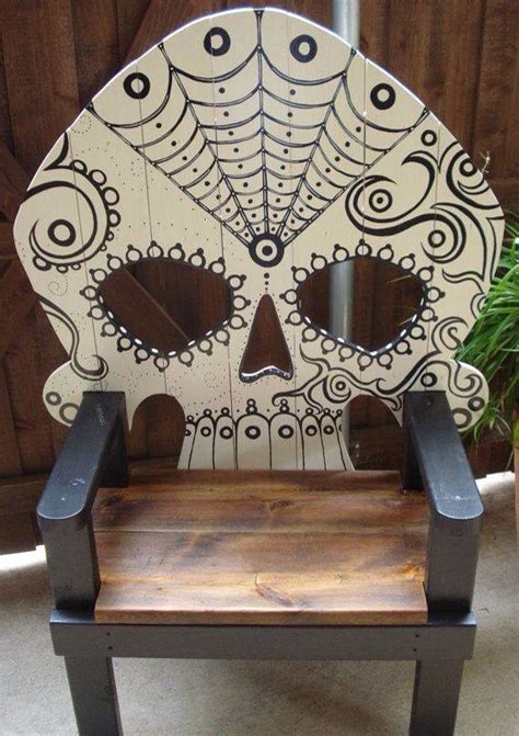 Skull Chair Skull Furniture Cool Furniture Painted Furniture